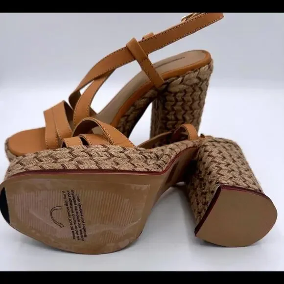 Free People Fahn Jute Platform Sandal, Size 9 - Picture 3 of 4